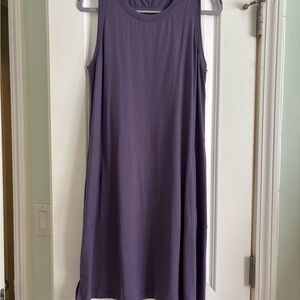 WoolX Clara Sleeveless Purple Merino Dress